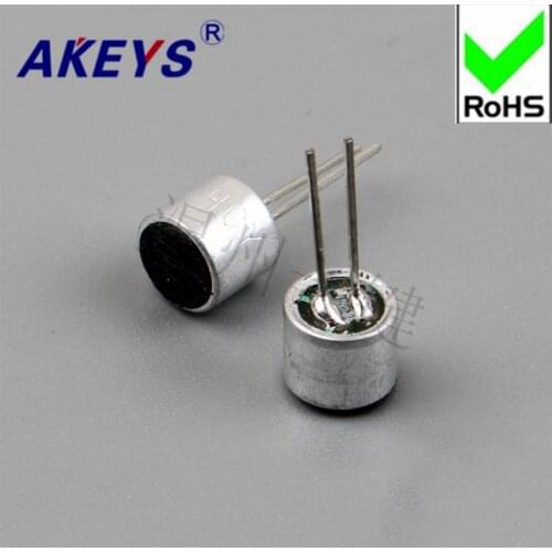 10 PCS Midhead 6 x 5mm Sensitivity 52D Capacitive Electret Microphone Pickup Microphone with Pin