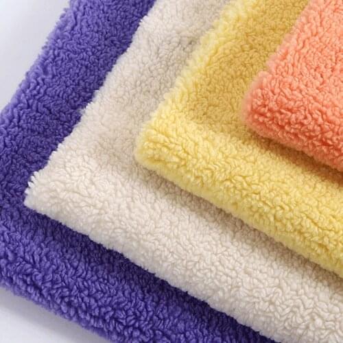 100x160cm Polyester Wheat Ear Cashmere Fabric Imitation Sheep Grain Flannel Autumn And Winter Clothing Handmade DIY Fabric