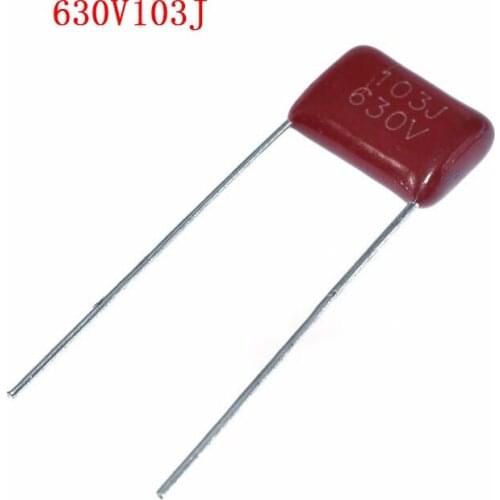 20PCS/Lot 103 10nF 630V CBB Polypropylene Film Capacitor Pitch 10mm 103 10nF 630V NEW