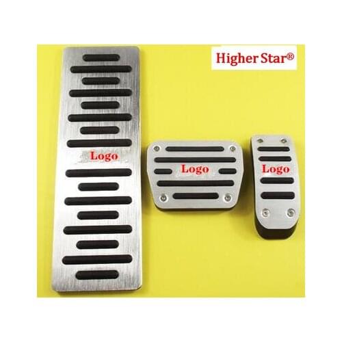 Aluminium alloy 3pcs car rest pedal protective cover+accelerator pedal cover+brake pedal cover for A1,A3,A4,A6,A7,A8,Q3,Q5,TT