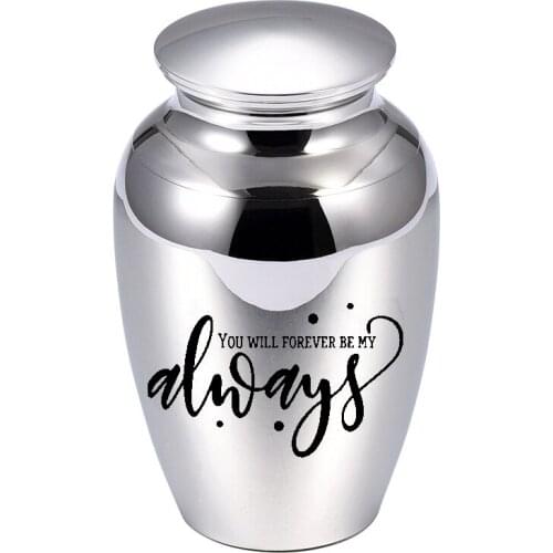 5 Colors Aluminum Alloy ash jar Cremation Urn for Ashes Pet/Human Keepsake Casket Mini Memorials Urns-with velvet packaging bag