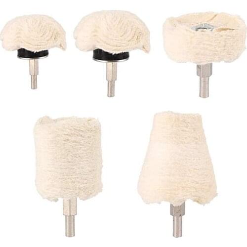6Pcs/Set Cotton Pad Polishing Buffing Wheel Rims Car Motorcycle Drill Kit M8617