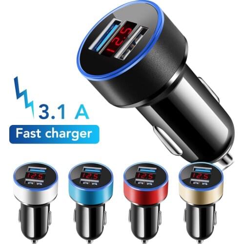 Car Charger Dual USB Cigarette Lighter Socket Port For alfa romeo 159 147 156 giulietta 147 159 mito Accessories