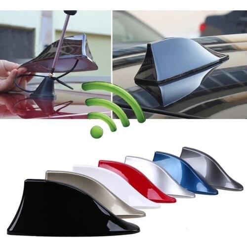 Car Radio Shark Fin Car Shark Antenna Radio FM Signal Design for All Cars Aerials Antenna Car Styling