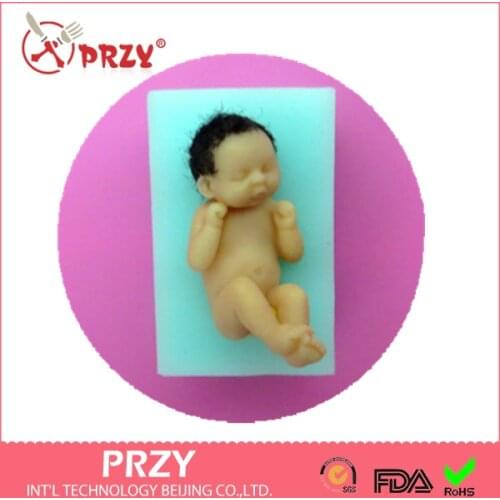 Free shipping 2015 New baby silicone cake mold fondant silicone molds