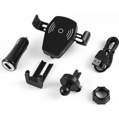 Wireless Car Charger Gravity Linkage Auto Air Vent Phone Mount Holder Stand Fast Charge for Mobile Phone One Hand Operation