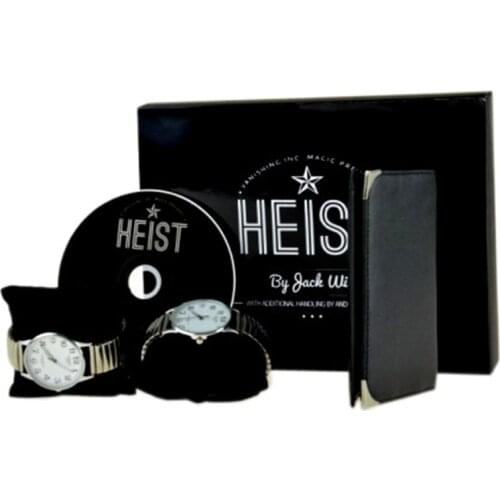 Heist (DVD and Gimmick) Magician Watch Wallet Magica Close Up Illusion Mentalism Accessories ,Funny, Magic Tricks,Props