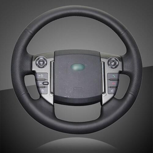 Car Steering Wheel Covers for Land Rover Discovery 4 2010-2016 Interior Auto Braid On The Steering Wheel Cover Leather Styling