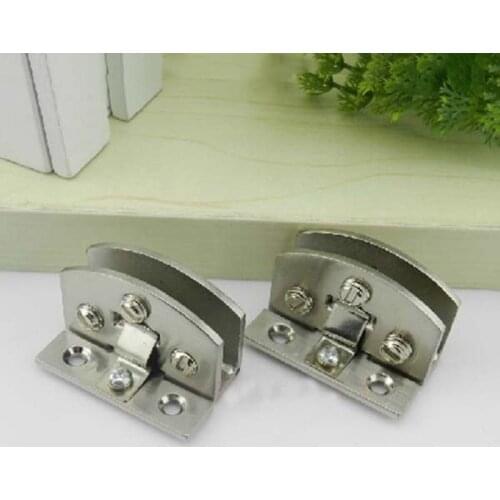 Hot Sale! 2PCS Cabinet Glass Hinge Wine Cabinet Door Hinge Cabinet Door Glass Hinge Display Cabinet Door Glass Hinge KF218