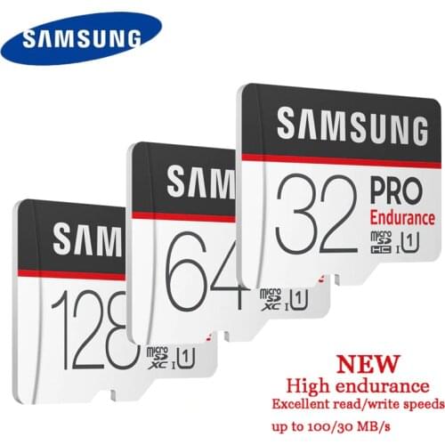 SAMSUNG PRO Endurance Micro SD Card 128GB 64GB 32GB Class10 SDHC SDXC UHS-1 Memory card Microsd TF Card 100MB/s With Adapter