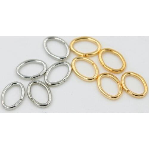 500pcs/lot 4 5 7mm Oval Jump Rings Split Rings Connectors For Diy Jewelry Finding Making Open Metal Rings Wholesale Supplies