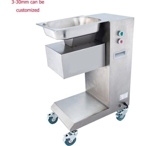 Commercial Stainless Steel Meat Slicer Cube Meat Mincing Machine Flaky Meat Cutting Machine Electric Meat Slicer Cutter 220V