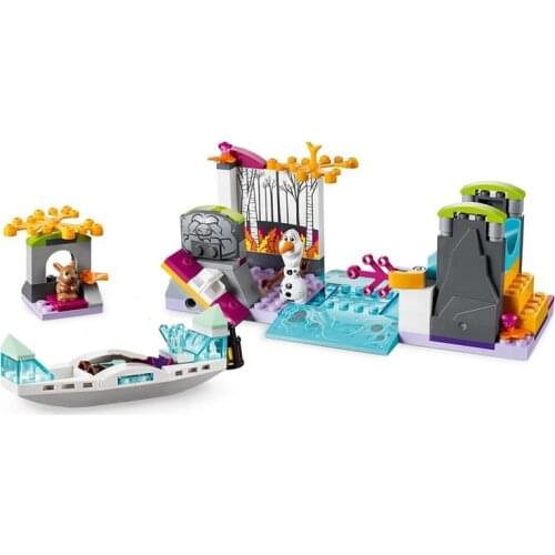 Disney Frozen II Anna’s Canoe Expedition Princess Building Blocks Kit Bricks Classic Movie Model Kid Girl Toys For Children Gift