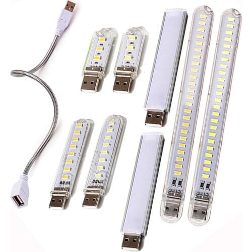 Mini USB LED night Light Portable USB 5V Desk Reading Light 3 8 12 24 LEDS Table Night Lamp for Power Bank Laptop lamp