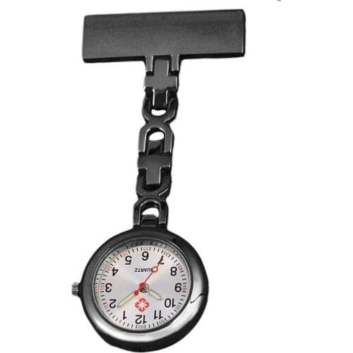 Fashion Round Dial Clip On Brooch Pendant Hanging Quartz Fob Nurse Pocket Watch