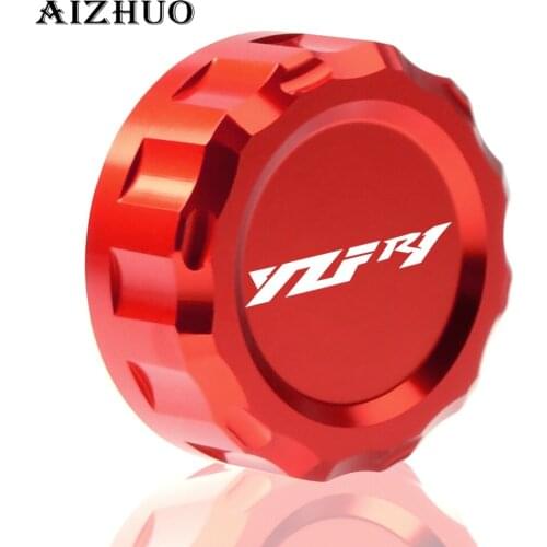Motorcycle Cylinder Reservoir Cover Rear Brake Fluid Cover Cap For YAMAHA YZF R1 YZFR1 YZF-R1 2009-2014 2010 2011 2012 2013