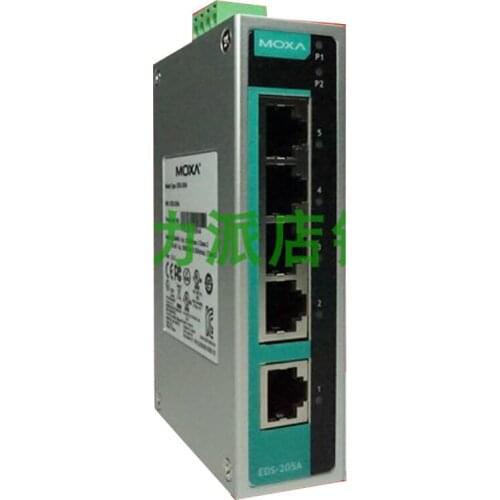 New Original Spot Photo For MOXA EDS-205A-T 5-Port Industrial Ethernet Switch, Wide Temperature Type