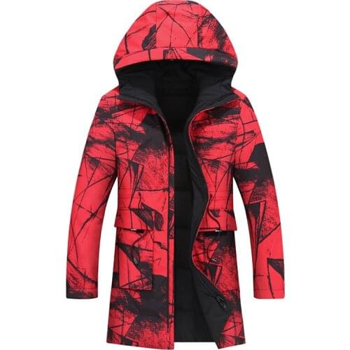 Plus 10XL 8XL 6XL windproof thick winter mens down jacket brand clothing hooded black long warm white duck down jacket male