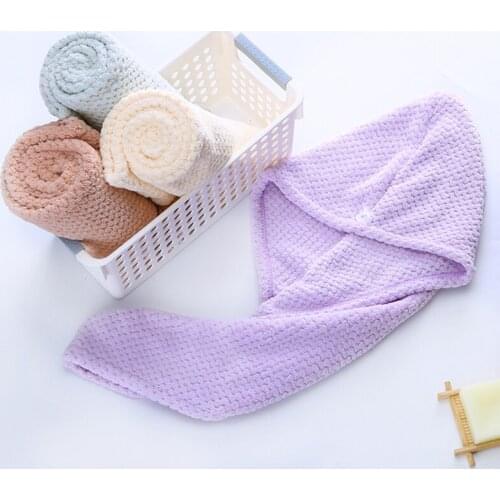 Shower Microfiber Hair Wrap Towel Twist Dry Drying Bath Spa Head Cap Hat Women Hair Turban Hair Bonnet