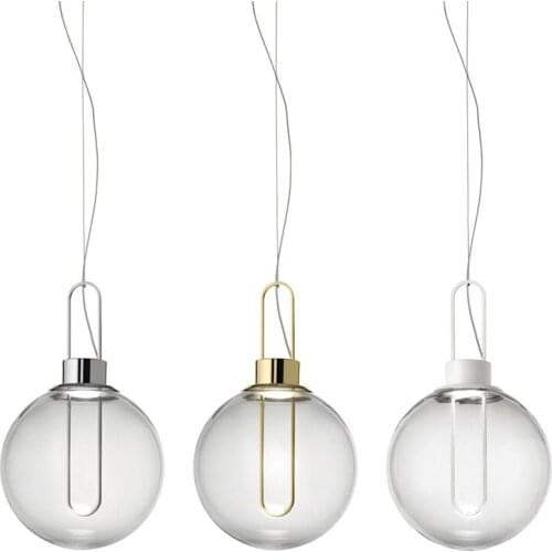 Simple Glass Bubble Nordic Bar Restaurant Lighting Creative Art Designer Tea Room Restaurant Cafe Chandelier