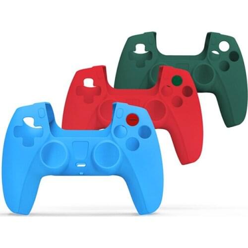 For Playstation 5 PS5 Controller Anti-skid Silicone Cover Game Controller With Anti-skid Granule Rubber Sleeve Protective Cover