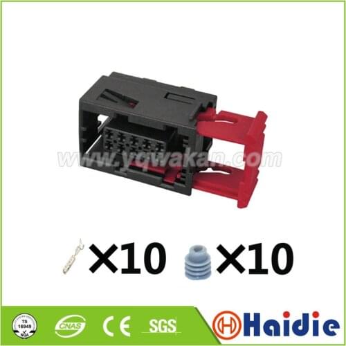 2sets 10pin 1.5mm VW auto headlight plug waterpoof electric harness connector 6-1355688-1