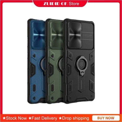 [Luxury] Finger Holder Cases for Samsung Galaxy S21Ultra Note 20 Ultra Shockproof Camera Lens Protection Bumper Phone Covers