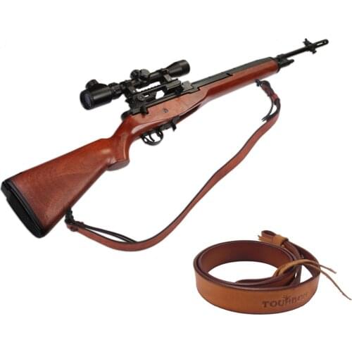 Tourbon Tactical Dual Point Gun Strap Leather Belt Shotgun Slings Rifle Shoulder Strap Hunting Gun Accessories 92cm