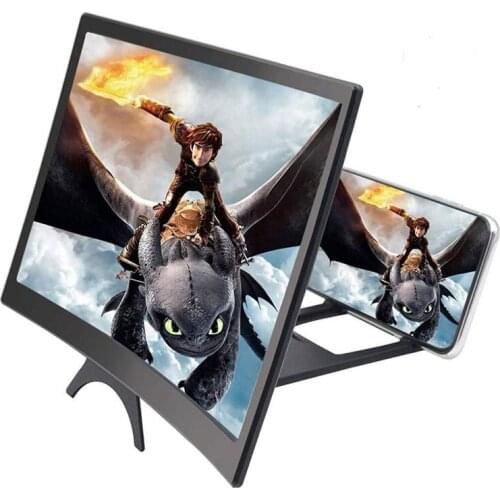 12" HD Stend Enlarged Screen Mobile Phone Projection Phone Cinema Amplificatore Schermo Lupa Para Celular Magnifier Amplifier
