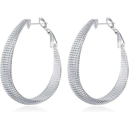 ZEMIOR Sliver Color Fine Fashionable Round Women Creative Design Earrings For Women Teen Girls Fashion Jewelry Best Selling