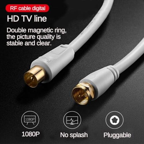 1/1.8/3/5m HD TV Line Video Cable for High-definition Television HD High Quality Antenna TV / M-TV / STB Digital TV Line