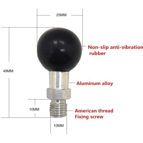 1Inch Ball Base M10 X 1.25 Male Thread Mount | Motorcycle Motorbike For Ram Moun N0HC