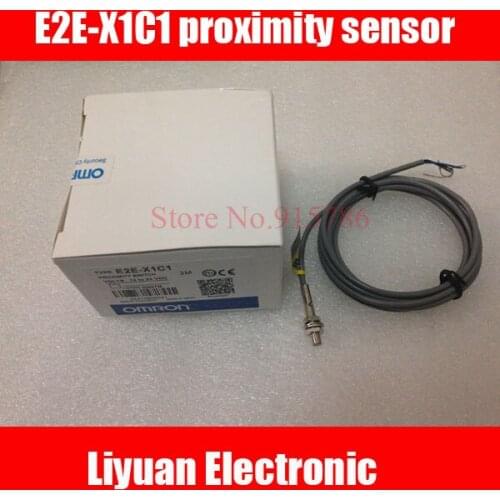 2pcs Especially small E2E-X1C1 proximity sensor / three-wire NPN 12V-24V Proximity switch / M5 metal detection sensor