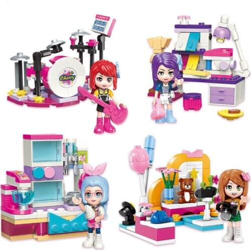 499pcs Enlightenment 4102 Shirleys Studio Music Costume Baking Photography Set Assembled Building Block Toy Gifts