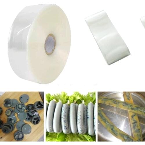 3 Meters Food Grade Casings for Sausage Salami Wide 50mm Shell for Sausage Maker Machine Hot Dog Plastic Casing Inedible Casings