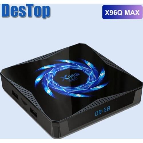 50pcs X96Q MAX Allwinner H616 Android 10.0 TV Box 4G 32/64GB 2.4G/5.0G WiFi BT5.0 smart box
