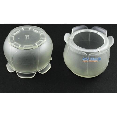 8 Pcs 45*34mm Chair Table Leg Cap Rubber Feet Protector Pad Cover Flower