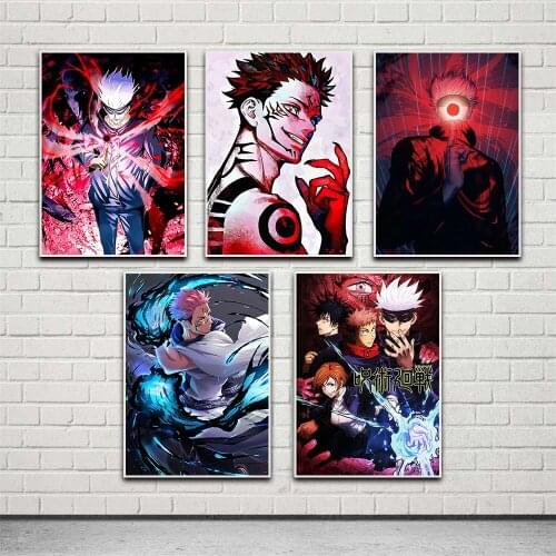 Anime Abstract Jujutsu Kaisen Canvas Painting Wall Art Posters and Print Picture Gift Modular For Living Room Home Decoration