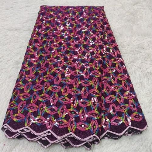 African Sequins Lace Fabric 2021 High Quality Lace Tulle French Lace Fabric With Sequins Nigerian Mesh Dress Lace HZ1126