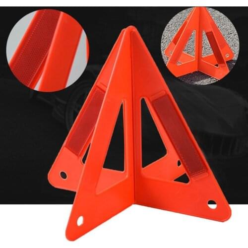 Auto Foldable Warning Triangle Stand Car Safety Emergency Reflective Flash Sign Board Folding Vehicle Fault Cars Stop Sign Stand
