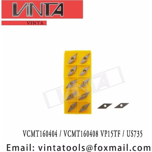 Free shipping high quality VCMT160404 VP15TF / US735 / VCMT160408 VP15TF / US735 cnc carbide turning inserts