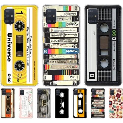 Silicon phone case for samsung galaxy A51 A31 A41 A71 A01 A81 A91 A30S A20S A50S M30S M40S RETRO CLASSIC CASSETTE Unique Design