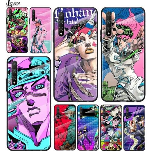 JoJo bizarre adventure For Honor 30 20 10 9X 8X Pro Plus Lite Tempered Glass Hot New Shell Luxury Cover Phone Case