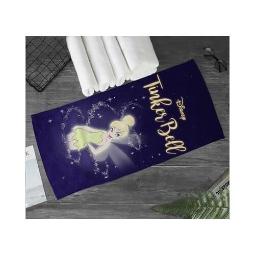 Disney Princess Fly Anime Figures Cartoon Product Cosplay Accessories Customized Bath Towel Washcloth Gift
