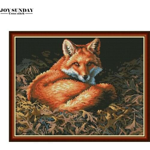 Joy Sunday Aida Fabric Canvas for Embroidery Cross Stitch Patterns Kit 14ct 11ct DIY Needlework Kit DMC Thread Counted Painting