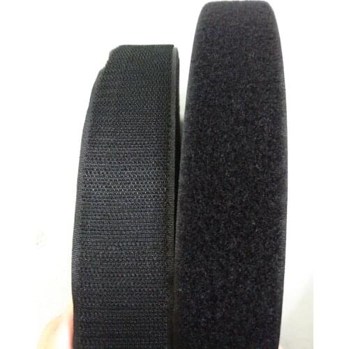 2Rolls/set 5cm*3meters Hook and Loop straps for clothing bags Black White hook loop fastening tape sewing accessories supplies