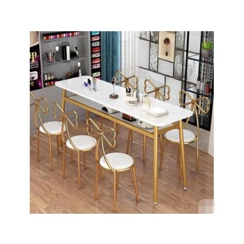 Manicure table chair set special price economic manicure shop single double small net red manicure table modern and simple