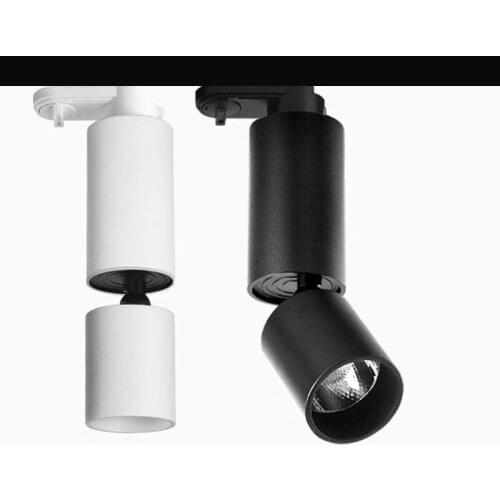 Fashion Track mounted small spotlight showroom Nordic living room CREE COB folding adjustable angle spotlight Curtain wall light