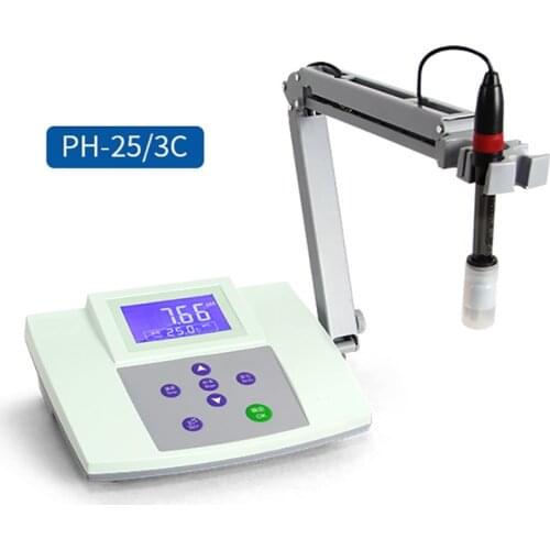 110/220V Digital Display Bench Acidity Meter Desktop PH/MV/Temp Tester Meter Acidity Meter Laboratory Water Quality Analyzer
