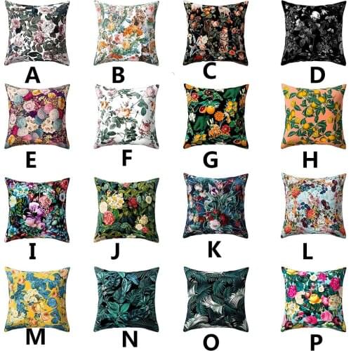 Flower 3D printed Home Decor Cushion Cover Living Room Decoration Throw Pillowcase High Quality Velvet Decor Pillows For Sofa